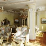 Krásný barokní obývací pokoj