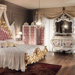 Chic kungligt sovrum