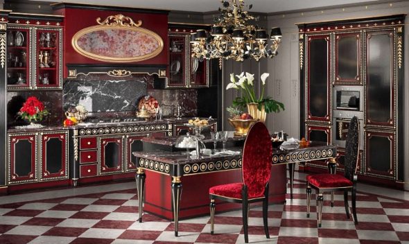 Cuisine baroque de luxe