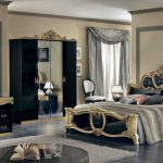 Modernt sovrum i barockstil