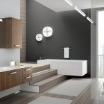 Modern stílusú hi-tech fürdőszoba