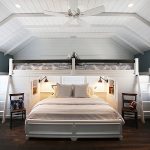 מיטות קומותיים בחדר השינה למשפחה עם ילדים