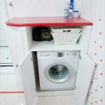 Kis szekrény beépített mosógéppel