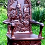 Originele gesneden stoel