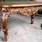 Volitelný dekor a vzor vyřezávaného dubového stolu
