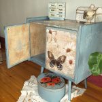 Decoupage thumbs in style vintage