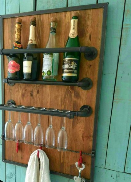 Mini bar in stile loft