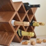 Mensola da vino in legno Margarita