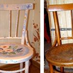 Gammal och ny version av en stol