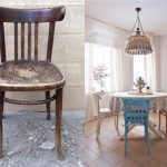 Stará vídeňská židle před a po restaurování