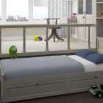 Bed-pódium v ​​dětském pokoji vám umožní ušetřit místo
