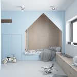 Gyermekszoba egy fiú számára a minimalizmus stílusában