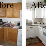 Keuken voor en na zelfreparatie