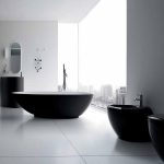 Modern bad in de stijl van minimalisme