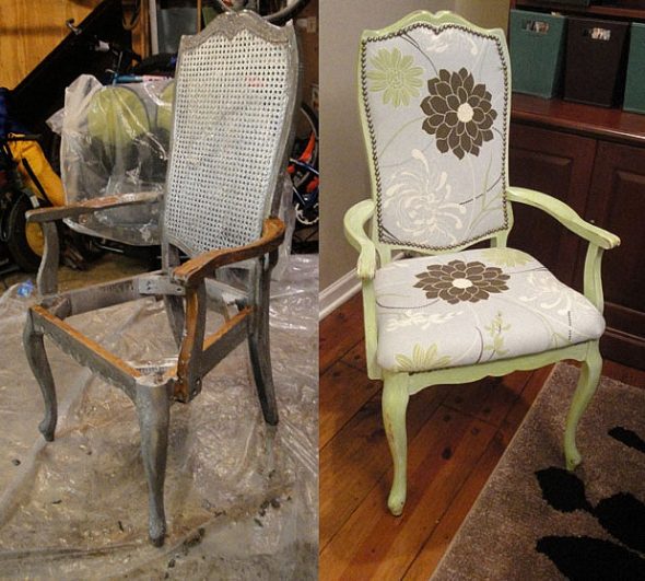 Staré ošuntělý židle