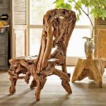 Sedia in legno fatto a mano