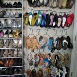 Organizzazione dello spazio di archiviazione per le scarpe