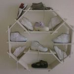 Hexagon sko rack
