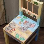 Dětská židle Decoupage