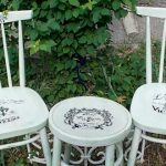 Provence-tyyliset decoupage-tuolit