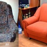 La sedia aggiornata dopo un lavoro manuale in vita