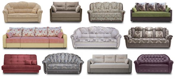 Különböző kanapék