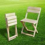 Saját készítésű, fából készült összecsukható székek