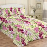 Couvre-lit en coton à motif floral