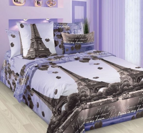 Sänglinne Romance of Paris