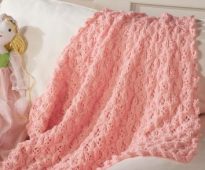 Růžová dětská deka