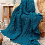 Chique handgemaakte deken met een ongewoon patroon