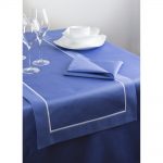 Blauw katoenen tafelkleed