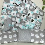 Trapunta e cuscini per neonati in tecnica patchwork