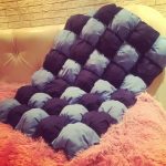 Bonbon šedo-fialová malá deka