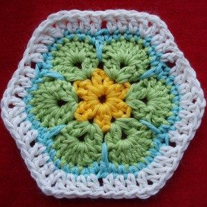 Crochet hexagon