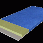 Dětská matrace bez pružin střední tvrdosti, vyrobená na základě materiálu naturfoam