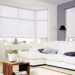 Konfigurasi sudut sofa putih