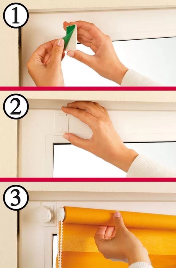 Upevnění rolet na prázdné dveře lepící páskou