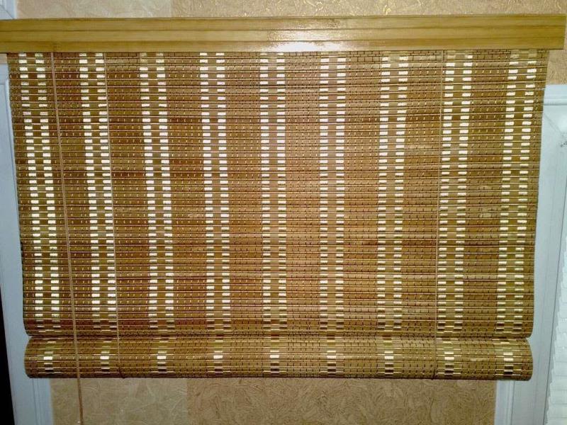 Bambu gardin med tät och frekvent vävning