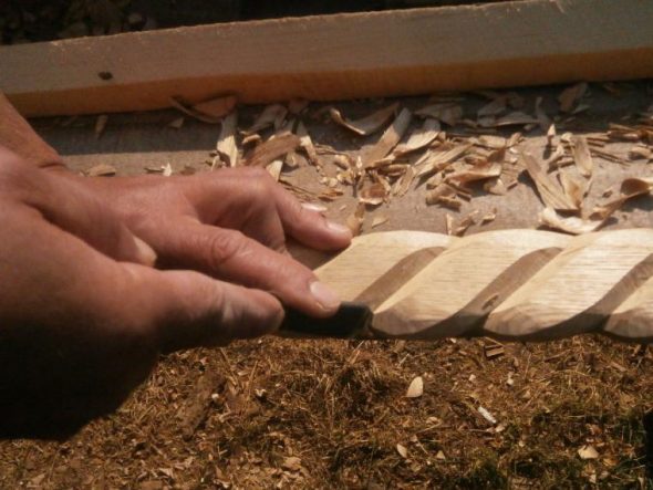 Fából készült kötél készítése