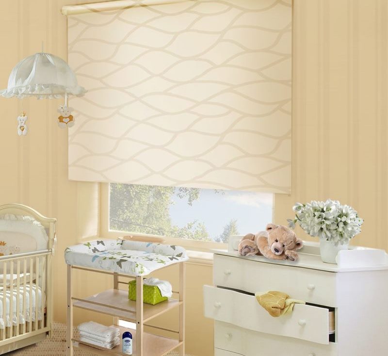 Conception d'une chambre d'enfants avec un rideau en lin