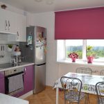 Malinová barva v interiéru kuchyně