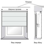 Mätning av en fönsteröppning för romerska gardinerna