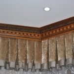 Dřevěné okapy pro úsek stropu