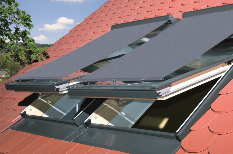 Felszerelések tetőablakok külső napellenzők