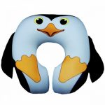 Antistress kudde i form av en hästsko pingvin