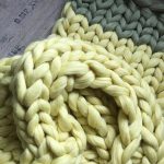 Coperta in lana calda bicolore