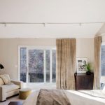 Fönster dekoration sovrum gardiner utan tulle