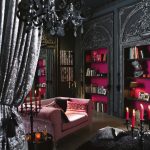 ruang tamu dalam gaya gothic