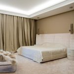 Interieur slaapkamer in een minimalistische stijl